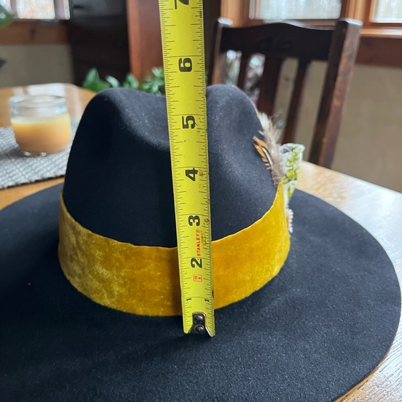 Vintage Custom Handcrafted 5X Beaver Hat Black Size 7-1/4 - Picture 6 of 16